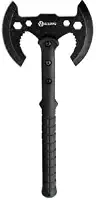 Machado Tático com Lâmina de Aço, 44,5cm, Cabo Emborrachado, 660g, Bainha de Nylon, Preto