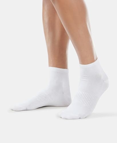 Image of Jockey 7106 Men Compact Cotton Elastane Stretch Ankle Length Socks With StayFresh Treatment (Pack of 2)