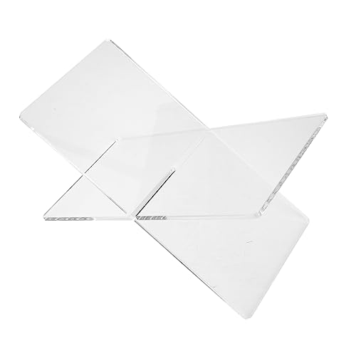 SHINEOFI Support De Livre En Acrylique Transparent En Forme De X Présentoir De Livre De Lecture Table Basse Support De Livre Pour Livres Ouverts Et Fermés Manuels Scolaires Magazines