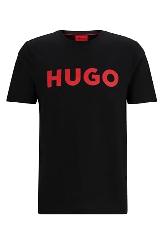 HUGO Dulivio 10229761 01 Camiseta para Hombre, Negro (Black