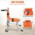 EMS Silla de escalera de aleación de aluminio, capacidad de carga plegable, silla de emergencia para personas mayores y discapacitados, capacidad de carga máxima 159 kg
