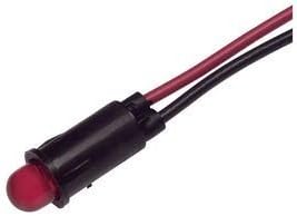 CHICAGO MINIATURE LIGHTING 5110F5-12V PANEL MOUNT INDICATOR, LED, 4.01MM, GREEN, 12V (1 piece)