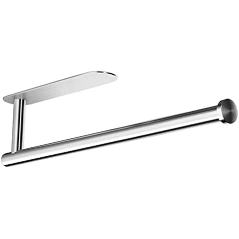 Kitchen Roll Holder,BangShou Paper Towel Dispenser Under Cabinet, Wall Mounted Self-Adhesive Stainless-Steel Tissue Hanger Towel Rack for Bathroom, Toilet, Sink& Hotel (Model A) Cover