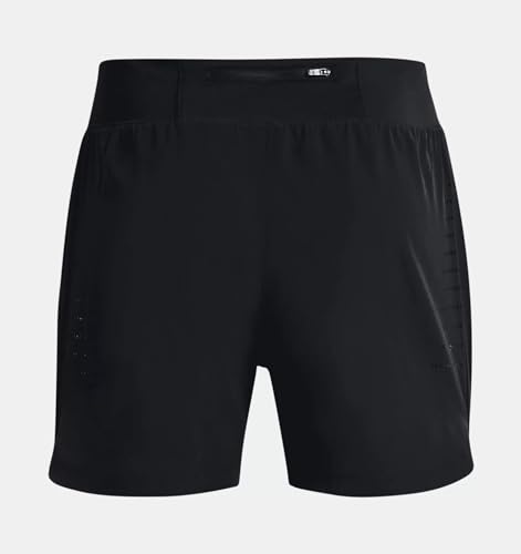 Under Armour Men's UA Speedpocket 5'' Shorts 1377485 (US, Alpha, XX-Large, Regular, Regular, Black/Reflective - 001)2