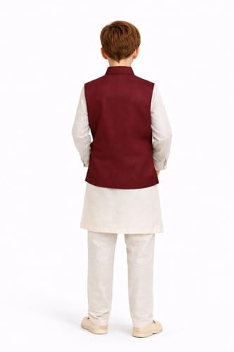 Image of BABY BOSS Stylish & Soft Sleeveless Waistcoat Nehru Jacket for Kids Boys