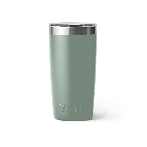 Image of YETI Rambler 10 oz Tumbler, Stainless Steel, Vacuum Insulated with MagSlider Lid, Sagebrush Green