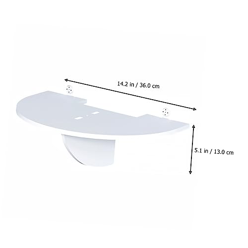 Soporte de proyector con alta capacidad de carga en PVC blanco sin broca 4