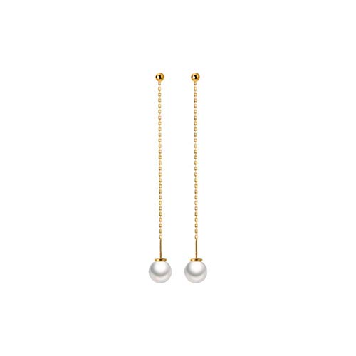 Piercing et boucles d'oreilles longues en perles pour femmes tendances