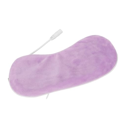 Chrees Heating Blindfold, USB Hot Compress Eye Mask with Adjustable Buckle and Blackout Function, for Sleeping and Eye Care (Purple)