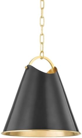 Hudson Valley Lighting Burnbay - 1 Light Pendant-14.5 Inches Tall and 13.75 Inches Wide-Aged Old Bronze Finish -Traditional Installation