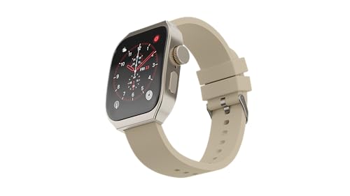 Image of Y1 Smart Watch New Macro Smart Watch with 2.01 inch HD Display,Metallic Finish BT Calling, Functional Crown, 24 Days Battery Life, Sleep Tracking, 100+ Watch Faces (Gold)