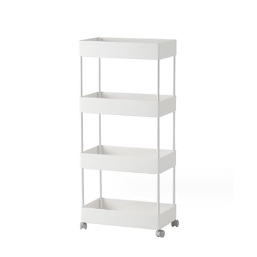 Étagère de rangement mobile multicouche à roulettes pour petits espaces - 2