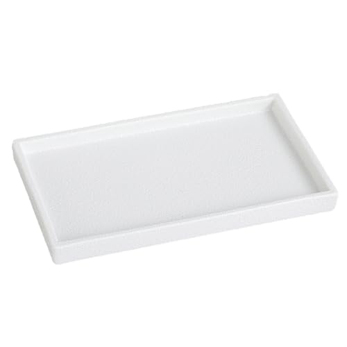 Eyrozia Bathroom Vanity Tray - 11'' Ceramic Rough-Textured Rectangle Countertop