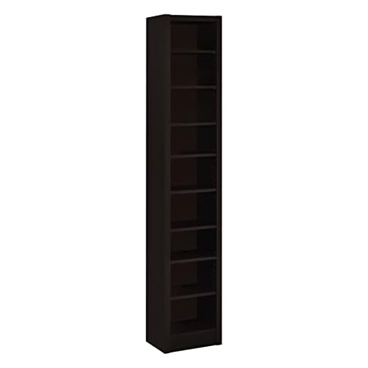 Coaster Home Furnishings Modern 9 Shelf Bookcase Composite Wood Bookshelf Adjustable Shelves Cappuccino Brown