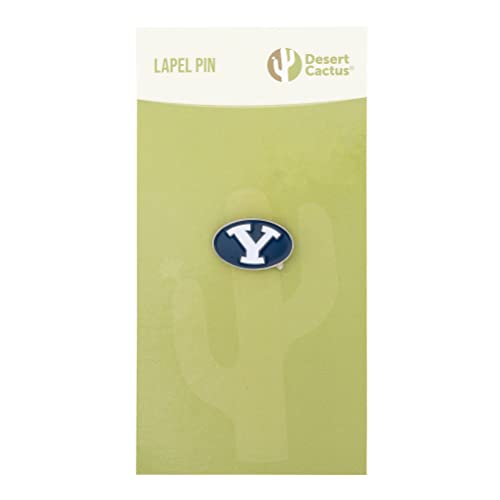 Image of Desert Cactus Brigham Young University Lapel Pin BYU Cougars Made of Metal for Formal Wear, Bag and Hat Jewelry, and Tie Tack