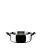 Produktbild Alessi edo PU102/24 Schmortopf mit Zwei Griffen aus Edelstahl, Griffe aus Edelstahl mit PVD-Beschichtung, Braun