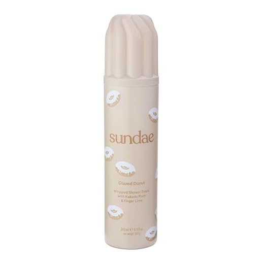 sundae Whipped Shower Foam Glazed Donut Foaming Body Wash with Kakadu Plum & Finger Lime 8.9 fl oz, 265ml