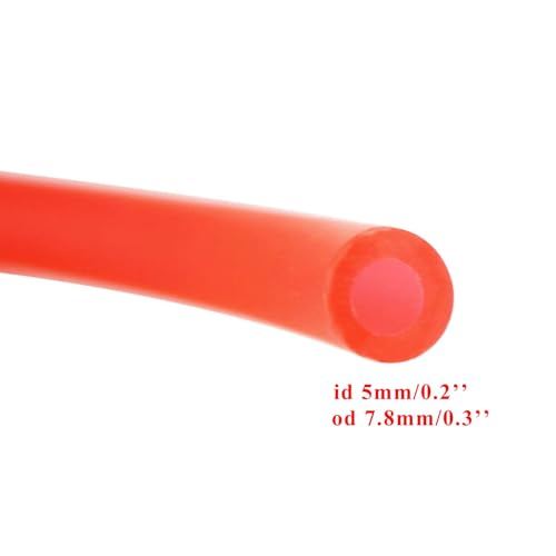 Image of PRO BAT 5 mm /0.2'' Gas Fuel Line Tube for ATV Dirt Bike Go Kart Moped Pocket Bike 10 ft / 118'' Orange