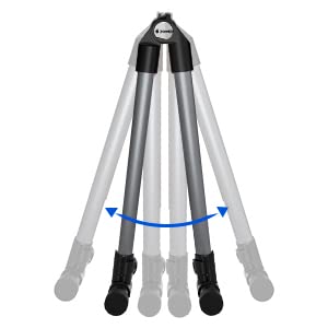 Donner Guitar Stand, Adjustable Folding Acoustic Electric Guitar Stands Floor, Classical Metal Travel Stand for Bass Mandolin Bass Banjo Ukulele (Gray) - DS-1 - image 7