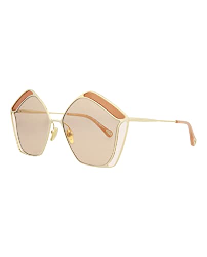 Chloé Round-Frame Metal Sunglasses2