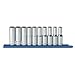 10 Piece 1/2"" Dr. 12 Pt. Deep Metric Socket Set