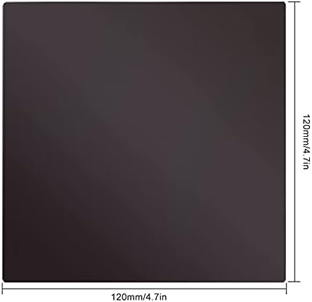 Toaiot Flexible Removable PEI Steel Sheet Plate Size 120x120mm/4.7x4.7in with Magnetic Base Build Surface Compatible with Voro V0 3D Printer Parts