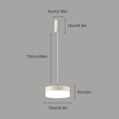 Lámpara colgante dormitorio estilo nórdico para mesita de noche moderna 5