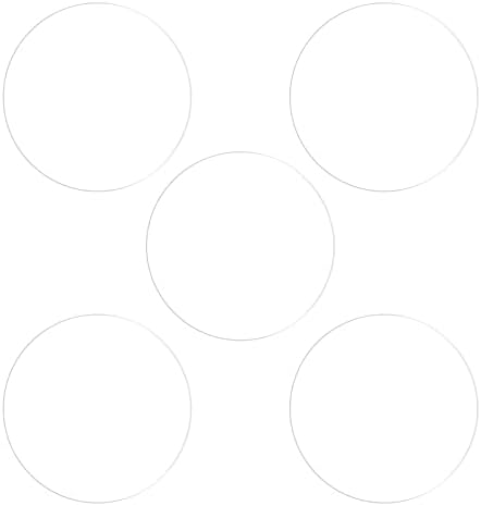 HARFINGTON 5pcs Watch Glass Screen Protectors 26mm Soft PET Anti-Fingerprint High Definition HD Clear Round Smartwatch Screen Protection Film