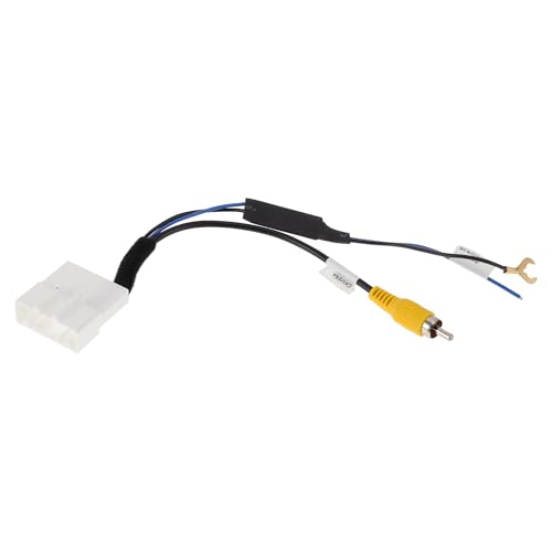 HEROFFIX 1 Pcs Reverse Camera Rear View Camera Adapter Wire Harness Cable for Toyota Front Reverse Backup Camera Wiring Harness White Metal