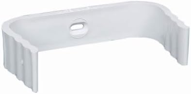 Amerimax Downspout Clip M0634-30 - Traditional Vinyl, White, Wall Mount, 30 Pack - 2 x 3 in.