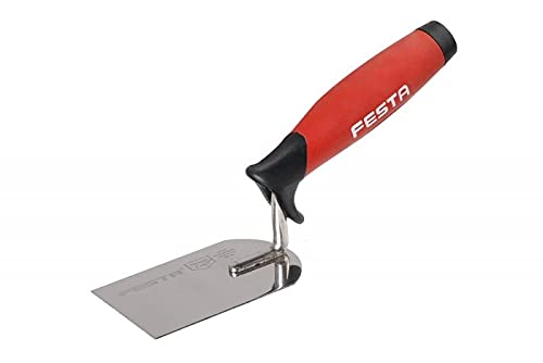 FESTA - Truelle de maçon 40 mm avec poignée en caoutchouc.