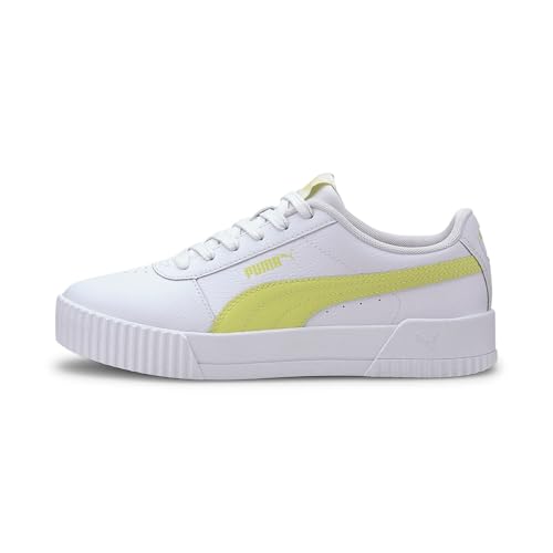 Image of Puma Women's Leather Low-Top Trainers (White 4 UK (Narrow))
