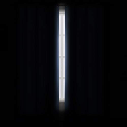 Image of LEMOMO Blackout Curtains 66 x 95 inch /Sky Blue Curtains Set of 2 Panels /Thermal Insulated Room Darkening Bedroom Curtains