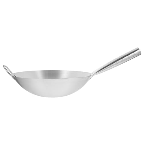 Wok de acero inoxidable PRETYZOOM 1pc antiadherente miniatura 1