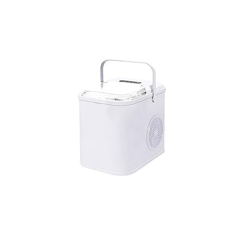Ice Maker Ice Makers Countertop, Ice Machine with Handle, 22-26Lbs in 24Hrs, 8 Cubes Ready in 6-12 Mins, for Home/Kitchen/Camping/RV Commercial, Can Be Used for Ice Making(Color:White)