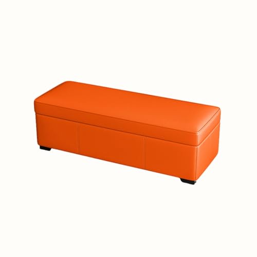 Banc d'entrée avec rangement de lit moderne bout de lit jaune safran