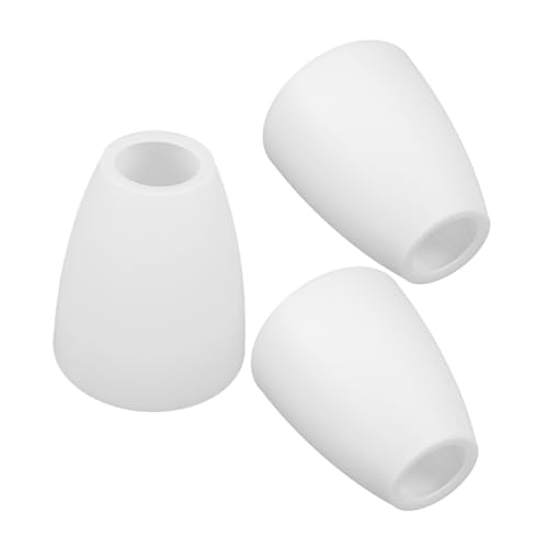 SEWACC 3 piezas Pantallas para Lámparas de Plástico Blanco Cubiertas Resistentes para Bombillas Tulipas para Lámparas de Mesa y Pared Iluminación Mejorada para Hogares