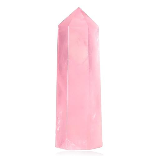 XIANNVXI 2\" Rosenquarz Kristalle Heilung Kristall Wand Edelsteine Steine Turm Natürliche Hexagonal Punkt Stäbe Meditation Energie Therapie Steine XIANNVXI 2\" Rosenquarz Kristalle Heilung Kristall Wand Edelsteine Steine Turm Natürliche Hexagonal Punkt Stäbe Meditation Energie Therapie Steine