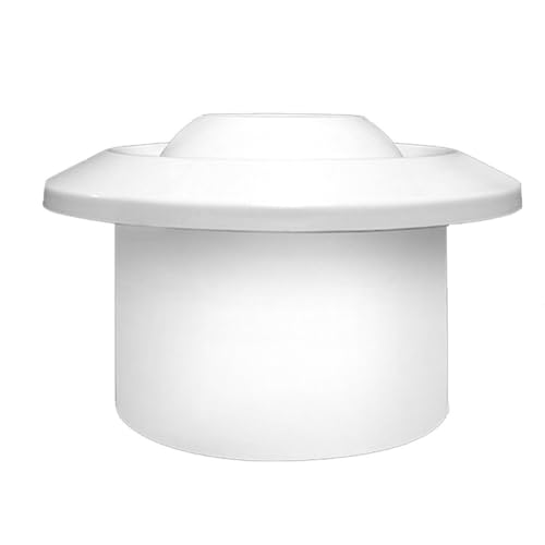 Opatiny Copertura rotonda in ABS per aria condizionata con ugello a getto sferico girevole a 360°, per uno scarico interno efficiente e riduzione del rumore, bianco