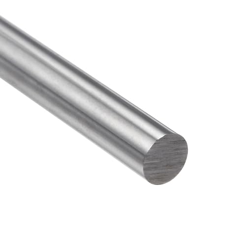 QUARKZMAN 2 Stück Runde Stahlmetallstangen, 8mm x 60mm Hochgeschwindigkeitsstahl (HSS) Drehbank Werkzeug, für Wellengetriebe Bohrmaschinen Drehen Miniatur DIY Handwerk