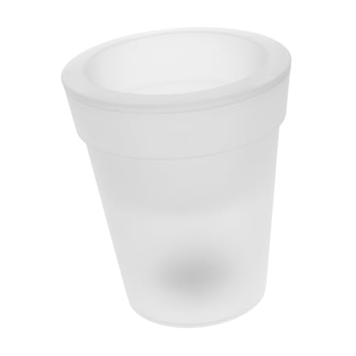 Happyyami Vasi Da Fiori Per Esterni Led Solari in Abs, 19x17x11 Cm, Resistenti Alle Intemperie, Per Terrazze e Spazi Verdi Domestici