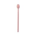 Soft Cat Toothbrush with 360-degree Head | Safe, Effective and Deep Pet Teeth Cleaning | Brush Away Bad Breath | Food Grade Silicone (1 Pack, Rose Pink)