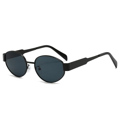 Lunettes de soleil en métal verres dégradés océaniques noirs gris protection UV400