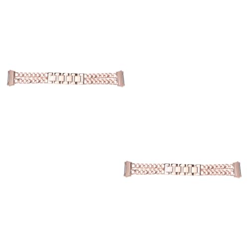 Bracelet double rangée en acier inoxydable élégant pour montre connectée et classique