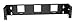 Hubbell HPWWB2U8 Cable Management Wall Bracket, Bottom Hinged, 2U, 3.5" Height x 8" Deep