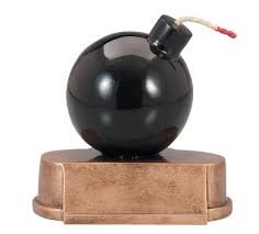 Bomb Trophy - Sales Competition Award - Fun - Humorous