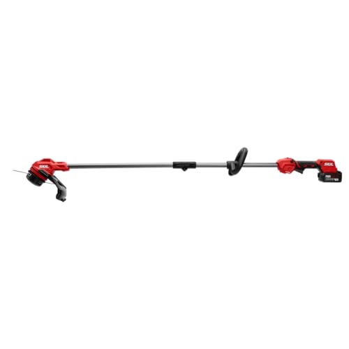 Image of SKIL LT4823B-10 PWR CORE 20 Brushless 20V 13'' String Trimmer Kit, Includes 4.0Ah Battery and Charger, Red