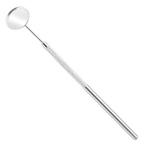 Annhua Dental Inspection Mirror Stainless Steel Anti-Fog Mouth Mirror Tool, Inspection Reflector Instrument Tools Curved Dental Mirror For Oral Care Tool And Makeup Mini Mirror #TOP22