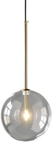 G4 Light Source Single -Head Chaner, Flush Mount Ceiling Lamp, Nordic Style Pendant Lamp, Creative Circular Glass Pendant Light Lampshade, Restaurant Bedroom Decoration Hanging Lamp