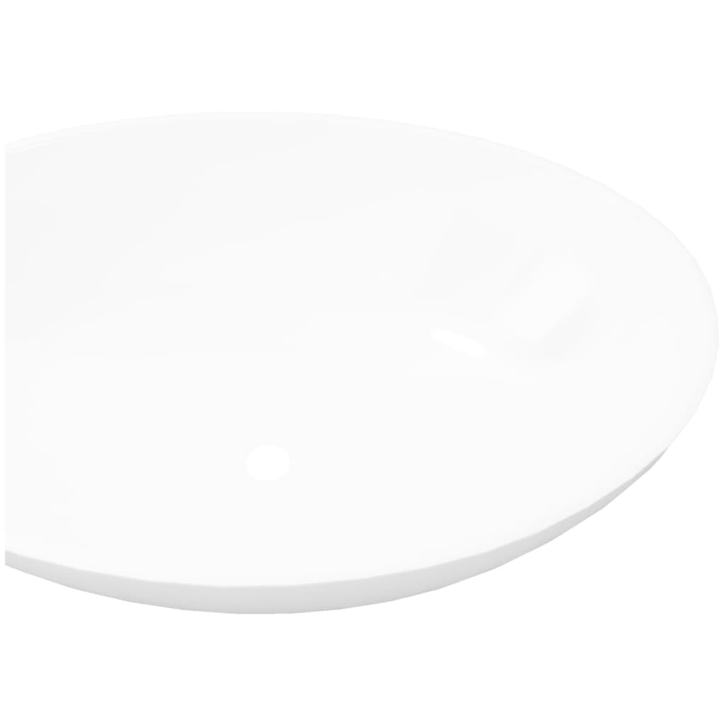 Générique Lavabo en Forme Ovale Céramique 40 x 33 cm Blanc, Quincaillerie, Plomberie, Équipements sanitaires, Éviers & lavabos, Lavabos, Blanc, (Poids 5.7KG)